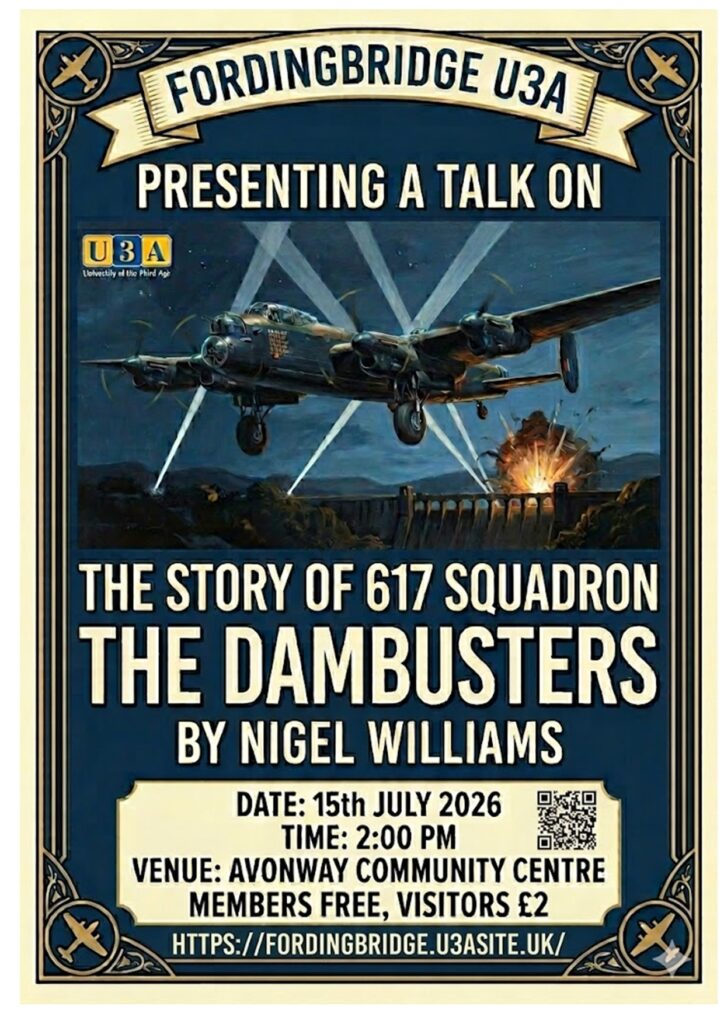 Poster about Dambusters talk